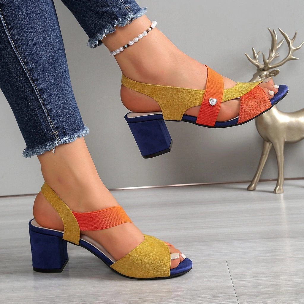 Elara™ | Tacones Cómodos con Tiras Cruzadas
