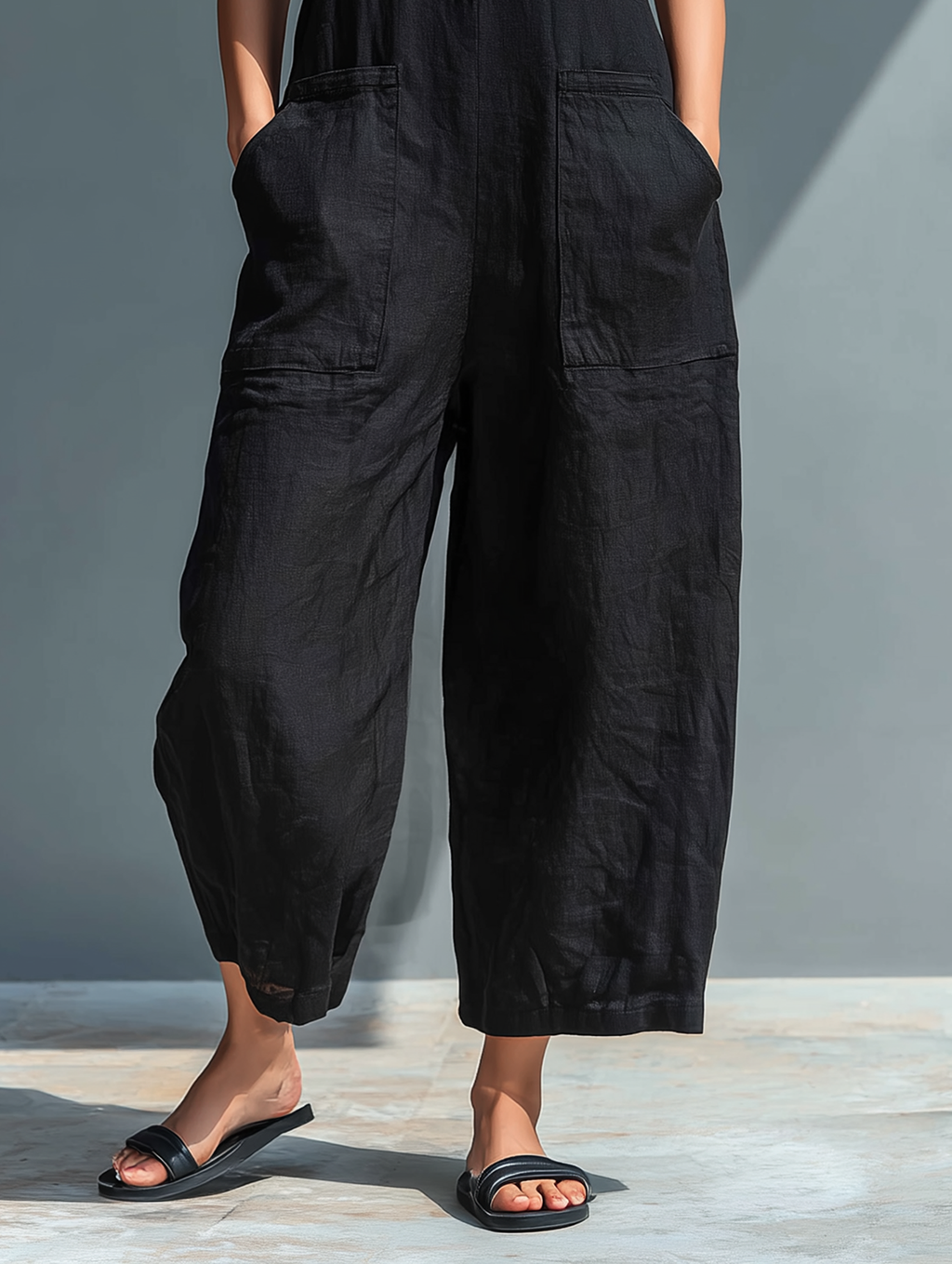 Conjunto de Lino sin mangas